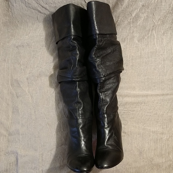 Jones New York tall leather slouch style boots - Picture 5 of 8